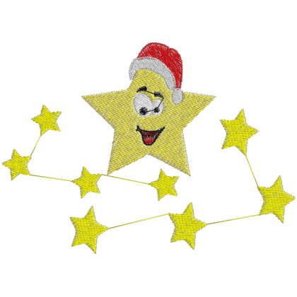 Matriz de Bordado Estrela de Natal 